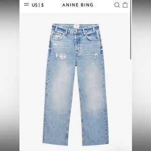 Anine Bing Gavin jeans in blue reservoir